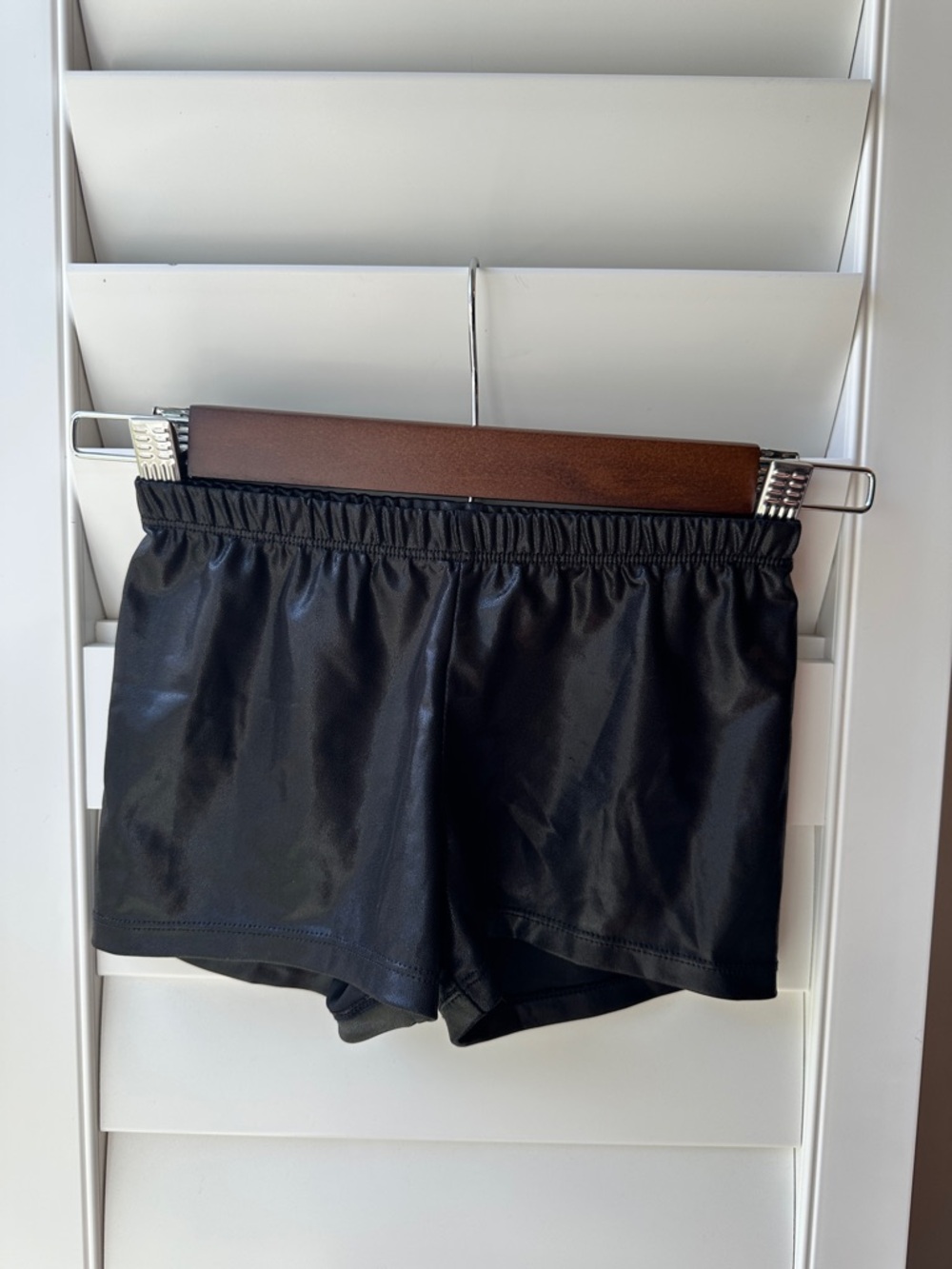 Gymnastics Black Elastic Waist Women’s Shorts